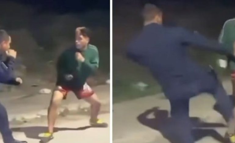 insolita-pelea-mano-a-mano-entre-un-policia-bonaerense-y-un-presunto-ladron-en-san-martin