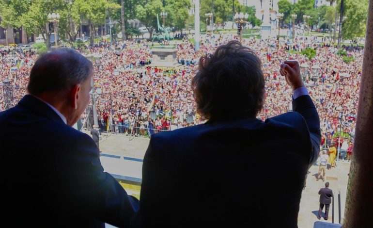 desafio-a-maduro:-javier-milei-recibio-al-opositor-gonzalez-urrutia-en-casa-rosada-como-presidente-electo