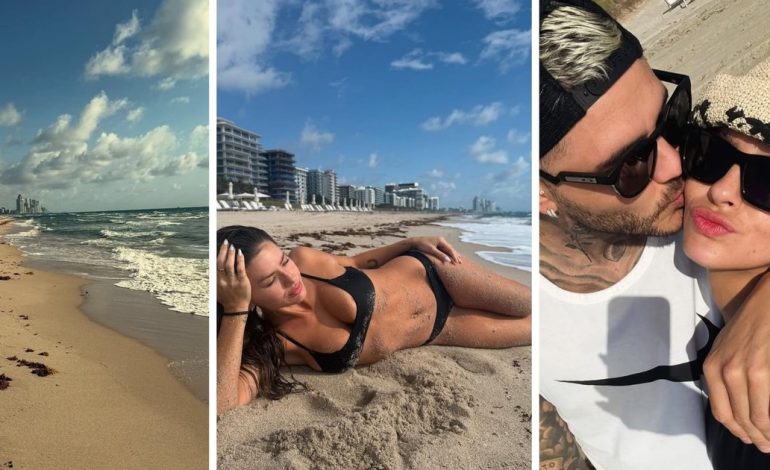 la-china-suarez-y-mauro-icardi,-amor,-sensualidad-y-playa-en-miami:-todas-las-fotos-del-viaje
