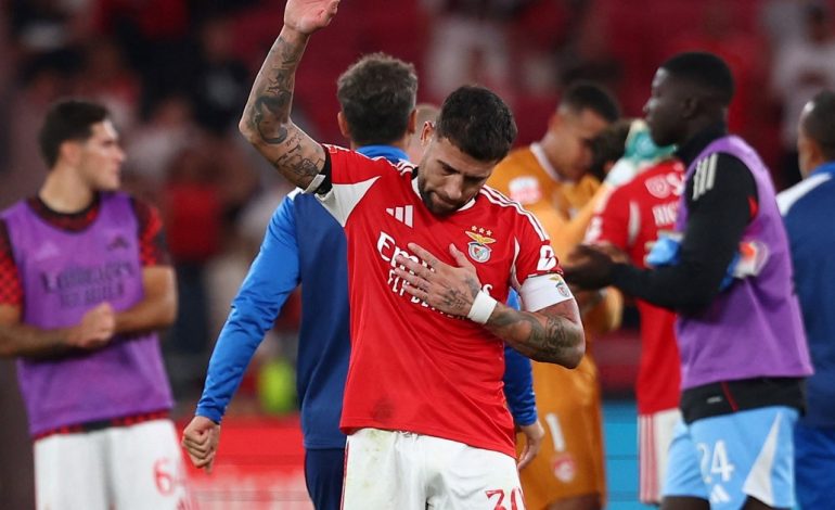 la-semana-fatal-de-nicolas-otamendi:-tras-la-expulsion-con-la-seleccion-cometio-un-error-que-le-costo-el-triunfo-al-benfica
