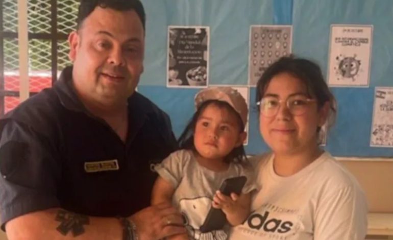 DESESPERACIÓN: UNA NIÑA SE AHOGÓ CON COMIDA Y UN POLICÍA RETRIRADO LA SALVÓ..
