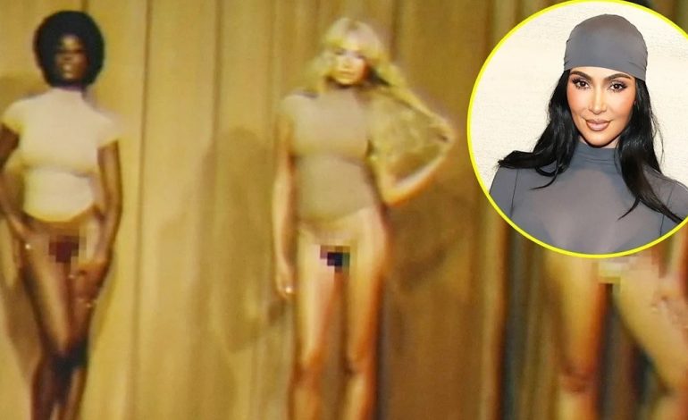 nueva-polemica-de-kim-kardashian:-lanzo-una-tanga-skims-con-vello-pubico-falso-y-las-redes-arden
