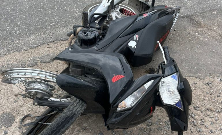 LAS VARAS: ACCIDENTE ENTRE MOTO Y AUTO EN LA RUTA 158.