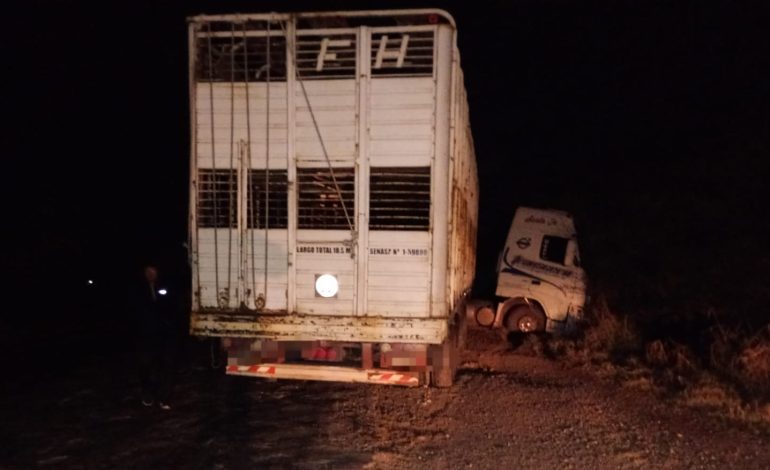 LAS VARAS: CHOCARON DOS CAMIONES SOBRE RUTA 158.