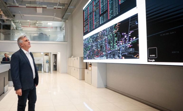 LLARYORA RECORRIÓ EL NUEVO CENTRO DE CONTROL DE ALUMBRADO PÚBLICO INTELIGENTE DE EPEC.